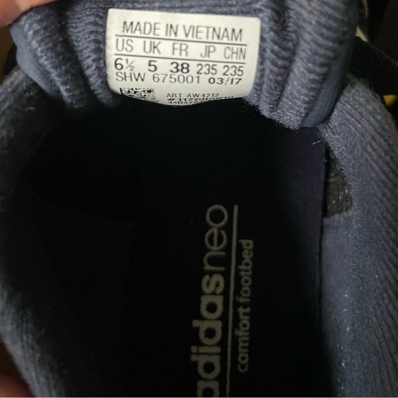 Adidas Ortholite Float Navy suede tennis shoes - Picture 10 of 10